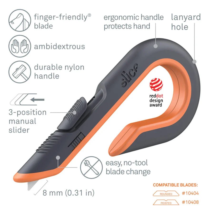 Slice® 10400 Manual Box Cutter - Lined Out Slice® 10400 Manual Box CutterCraft Knives