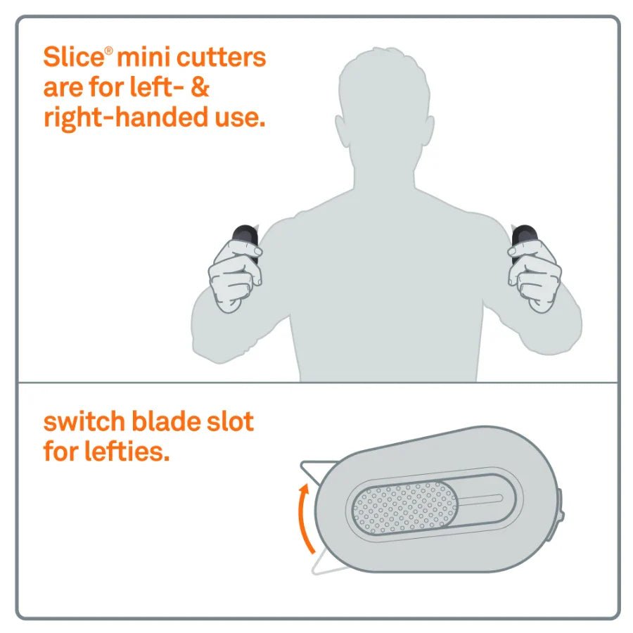 Slice® 10514 Auto - Retractable Mini Cutter - Lined Out Slice® 10514 Auto - Retractable Mini CutterCraft Knives
