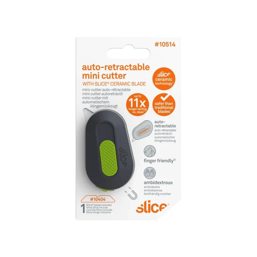 Slice® 10514 Auto - Retractable Mini Cutter - Lined Out Slice® 10514 Auto - Retractable Mini CutterCraft Knives