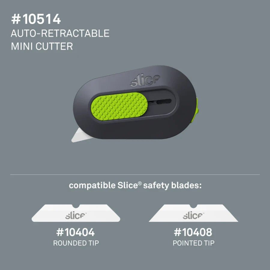 Slice® 10514 Auto - Retractable Mini Cutter - Lined Out Slice® 10514 Auto - Retractable Mini CutterCraft Knives