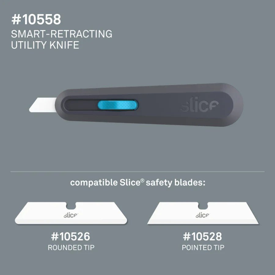 Slice® 10558 Smart - Retracting Utility Knife - Lined Out Slice® 10558 Smart - Retracting Utility KnifeCraft Knives