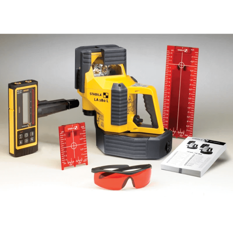 Stabila 02180 LA180L Laser Kit - Lined Out Stabila 02180 LA180L Laser KitLaser Levels