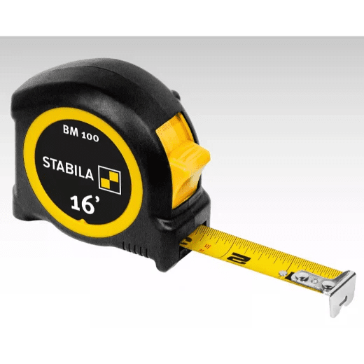 Stabila 30710 10' Compact Tape Measure BM 100, Imperial scale - Lined Out Stabila 30710 10' Compact Tape Measure BM 100, Imperial scaleTape Measures