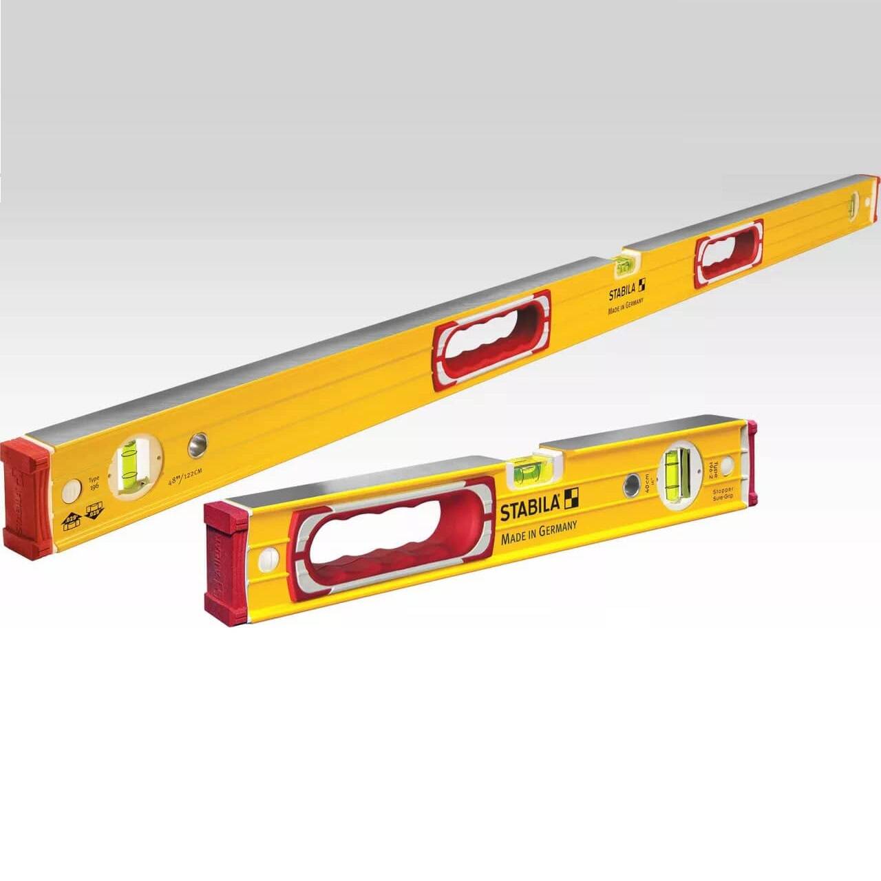 Stabila 37816 Type 196, 48 inch plus 16 inch Heavy Duty Spirit Level Set - Lined Out Stabila 37816 Type 196, 48 inch plus 16 inch Heavy Duty Spirit Level SetSpirit Levels