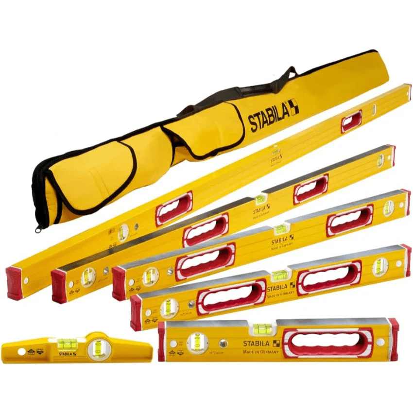 Stabila 78296 Type 196 Classic 6 Level Set & Case 78296 - Lined Out Stabila 78296 Type 196 Classic 6 Level Set & Case 78296Levels