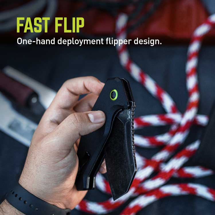 TRUE TRU - FMK - 0007 MAAR Cleaver Flipper Knife - Lined Out TRUE TRU - FMK - 0007 MAAR Cleaver Flipper KnifeUtility Knives