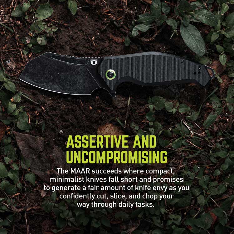 TRUE TRU - FMK - 0007 MAAR Cleaver Flipper Knife - Lined Out TRUE TRU - FMK - 0007 MAAR Cleaver Flipper KnifeUtility Knives